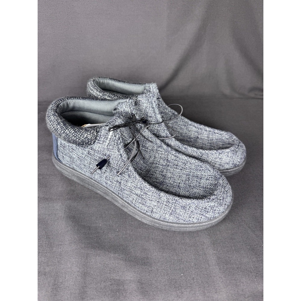Trail River Mens Size 10 Grey Canvas Moc Toe Slip On Casual Comfort New